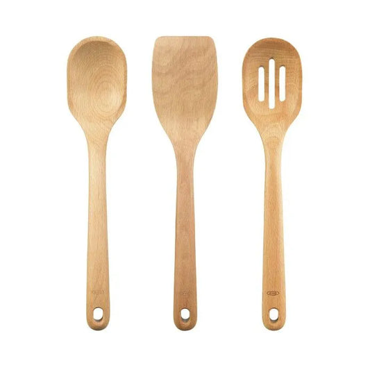 3 Piece Wooden Utensil Set