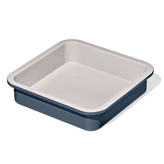 Non-Stick Pro Ceramic Coated Metal Bakeware 9” Square Cake Pan – Storm Blue