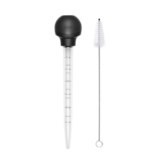 Baster With Cleaning Brush - Red