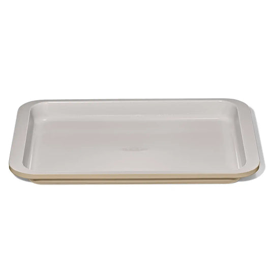 Non-Stick Pro Ceramic Coated Metal Bakeware Quarter Sheet Pan - Biscuit